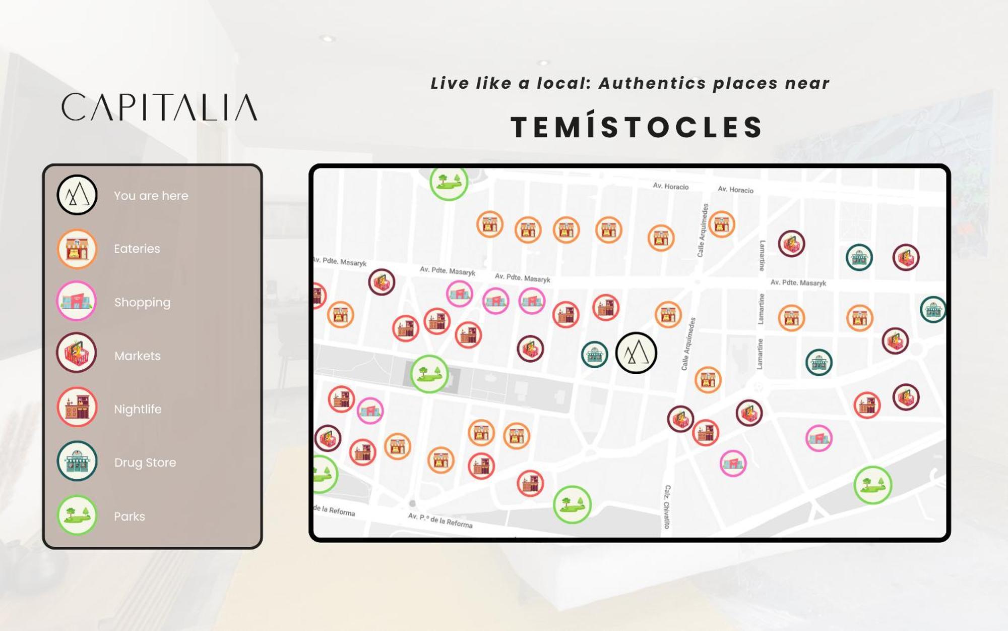 Capitalia - Luxury Apartments - Temistocles 40 Mexico City Ngoại thất bức ảnh